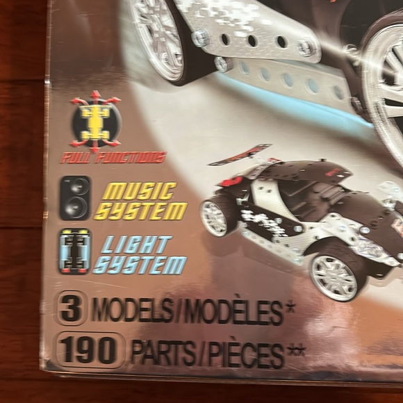 MECCANO Light & Music Building Toy - 3 remote control cars -**NEVER OPENED** - Picture 2 of 6